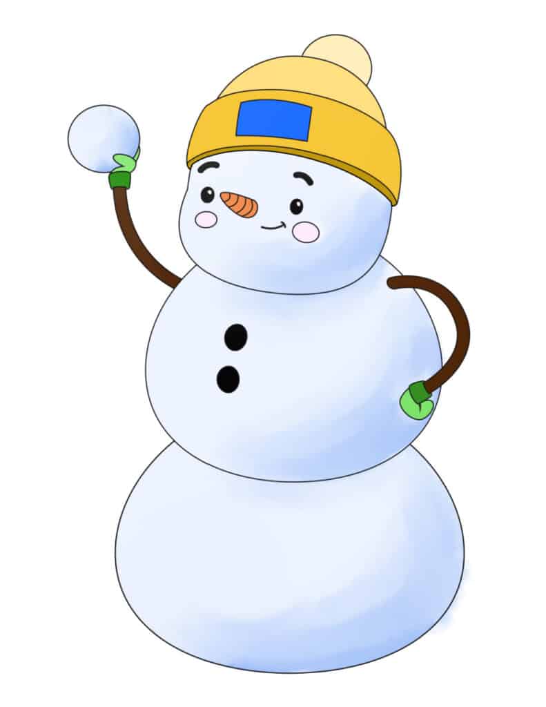 6 free snowman printable templates
